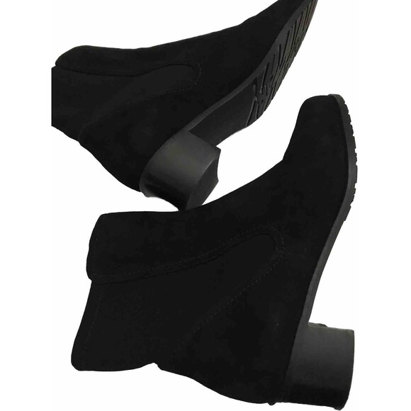 Stuart Weitzman Women’s  Suede Booties Black Color Size 8.5  S5135 120 H/20 - Picture 15 of 16